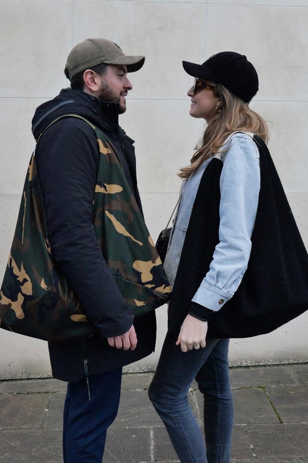 Sac xxl réversible tote bag fait main